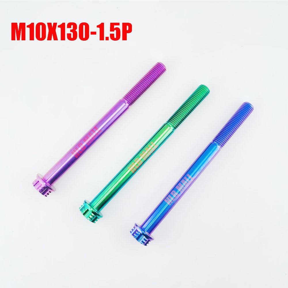 TC4/GR5 M10X100 110 120 130 เกลียวพิทช์ 1.5P หัวหน้าแปลนโลหะผสมไทเทเนียม Bolts หัวหน้าแปลน M10 สกรู