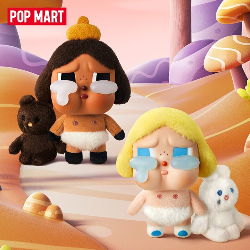 POPMART CRYBABY Tears Factory Crying Again Series Vinyl Face Plush Doll Mystery Box Crying Baby Vinyl Face Mystery Box Gift ของแท้อินเทรนด์เล่นตุ๊กตาวันเกิดคู่วันหยุดของขวัญตกแต่ง จี้อินเทรนด์ สินค้า