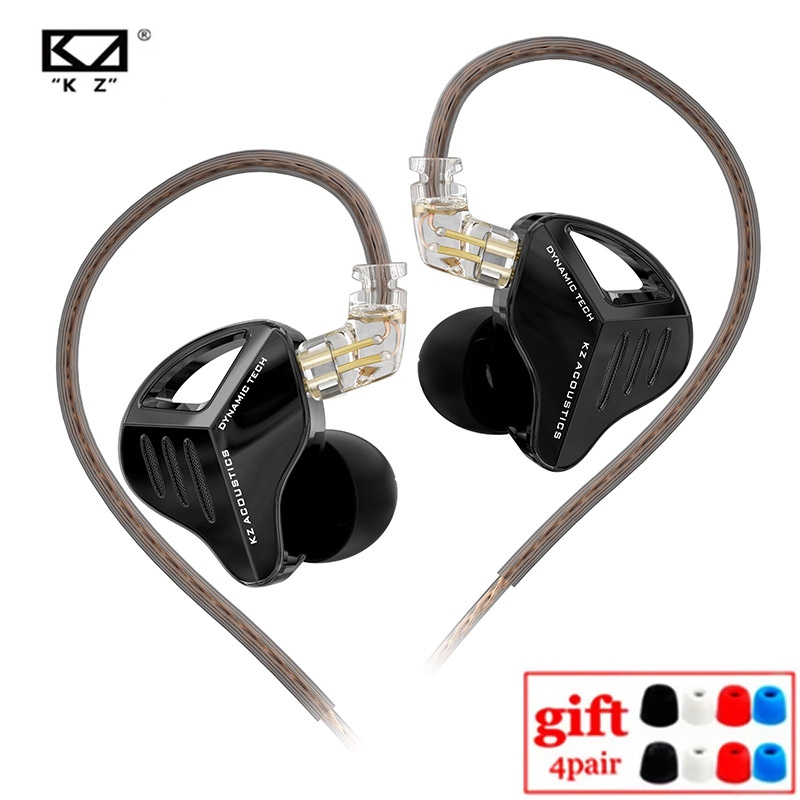 Kz ZVX PRO หูฟังแบบไดนามิก HIFI Bass หูฟัง In Ear Monitor หูฟังกีฬาเสียงรบกวน Cancelling ชุดหูฟัง Castor