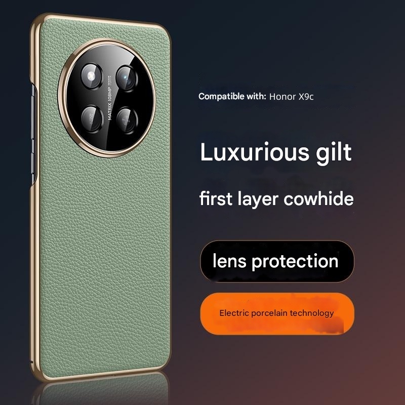 สําหรับ Honor X9C HonorX9C 5G 2024 เคสโทรศัพท์หรูหรา electroplate ขอบนุ่มกันกระแทก hard ปลอกป้องกันรอยขีดข่วนฝาครอบ