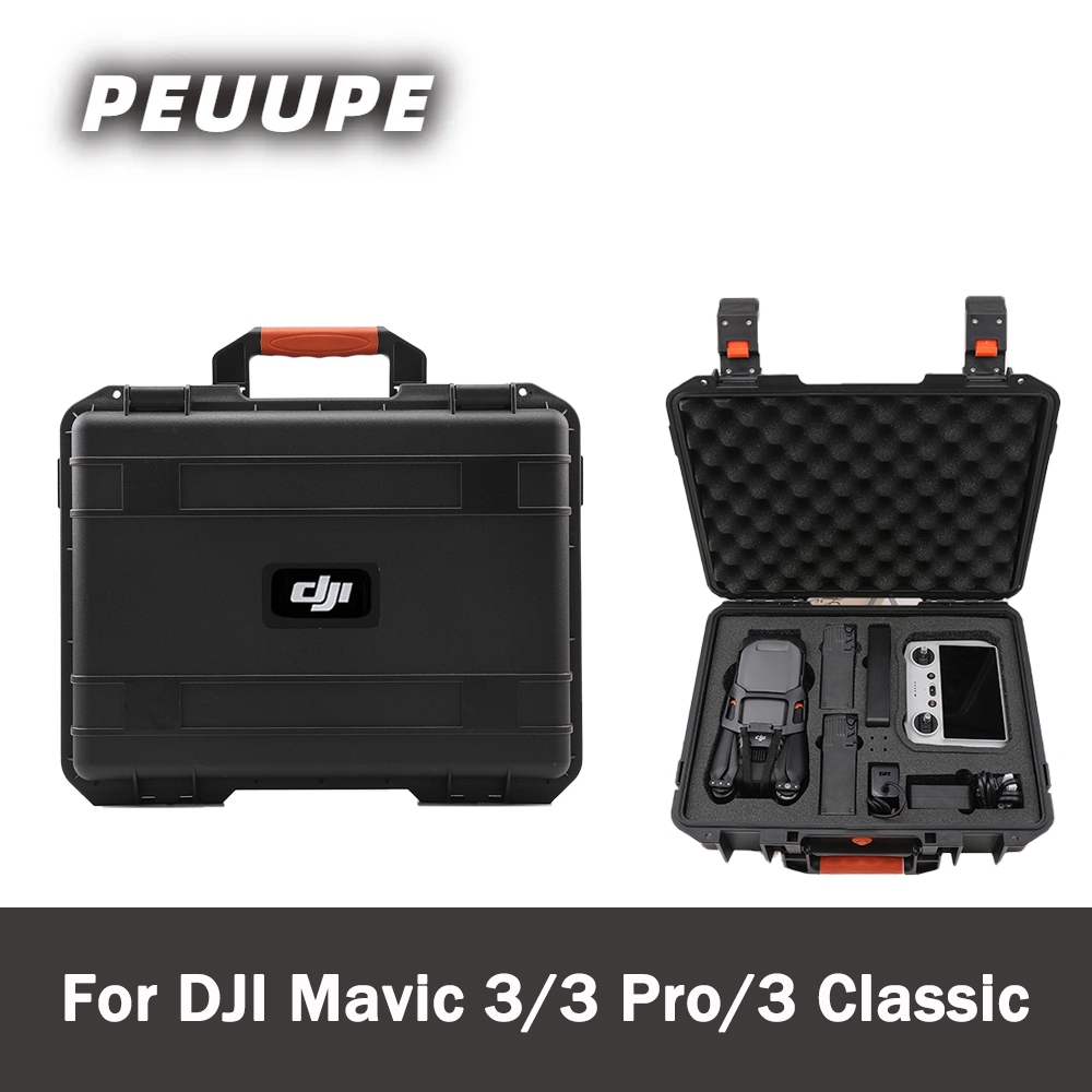 Drone กระเป๋าถือสําหรับ DJI Mavic 3/3 Pro/3 กระเป๋าเก็บคลาสสิกกล่องนิรภัยแบบพกพา Mavic 3/3 Pro/3 คลาสสิกกล่องเก็บอุปกรณ์เสริม