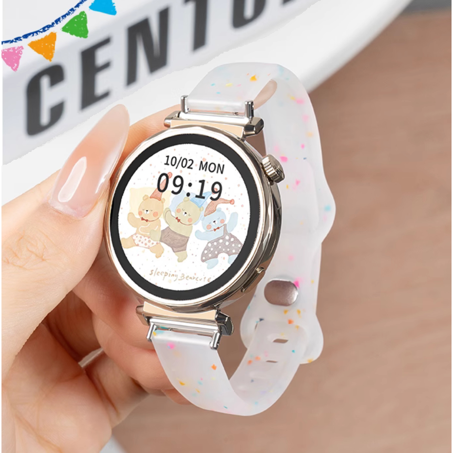 Jelly Silicone 14mm 18mm 20mm 22mm Huawei watch GT 5 Strap Huawei watch GT5 Pro Strap / huawei gt5 strap GT2/GT3 / Huawei GT 4 Strap Redmi watch 5 Lite / Redmi watch 5 Active Strap / Amazfit bip 5/GTS3/GTS4 mini/ Garmin Lily 2 Active , Garmin lily 2 Strap