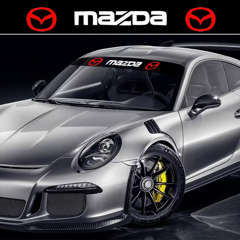 1Pcs fit สําหรับ Mazda CX-3 CX-4 CX-5 Atenza Axela BT-50 Mx-3 Mx-5 135x20 ซม.รถดัดแปลงด้านหน้ากระจกส