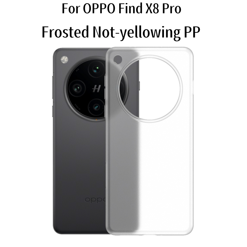 เคสเคลือบ PP บางพิเศษสําหรับ OPPO Find X8S + X8 Ultra X8 Pro Oneplus 1+13 ปลอกโปร่งแสงเรียบง่ายป้องกันลายนิ้วมือปกหลัง ราคา ถูกที่สุด ดีลบีเคเค แกลเลอรีภาพที่ 2