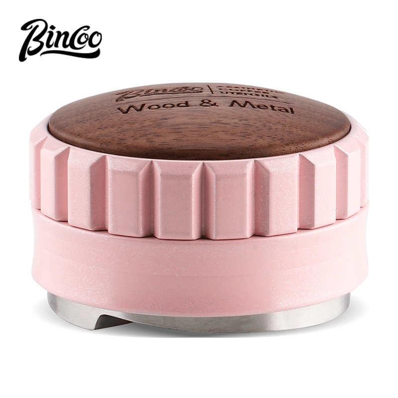 Bincoo สีชมพูกาแฟผ้าผงชุดอิตาเลี่ยนผงกดค้อนเครื่องชงกาแฟจับบรรจุฐานเครื่องชงกาแฟ 51 มม./58 มม.
