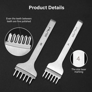 WUTA สิ่วหนัง 3/4/5/6 มม. เหล็กเจาะเพชร เครื่องมือเจาะหนัง เจาะรูเย็บ Leather Chisel Stitching Puncher