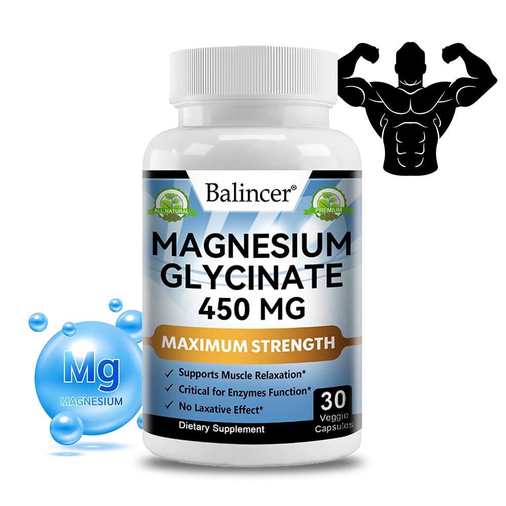 Balincer Magnesium Glycine อาหารเสริมช่วยผ่อนคลายกล้ามเนื้อ, บํารุงประสาท, ส่งเสริมการไหลเวียนโลหิต, และเพิ่มฟังก์ชั่นความรู้ความเข้าใจ