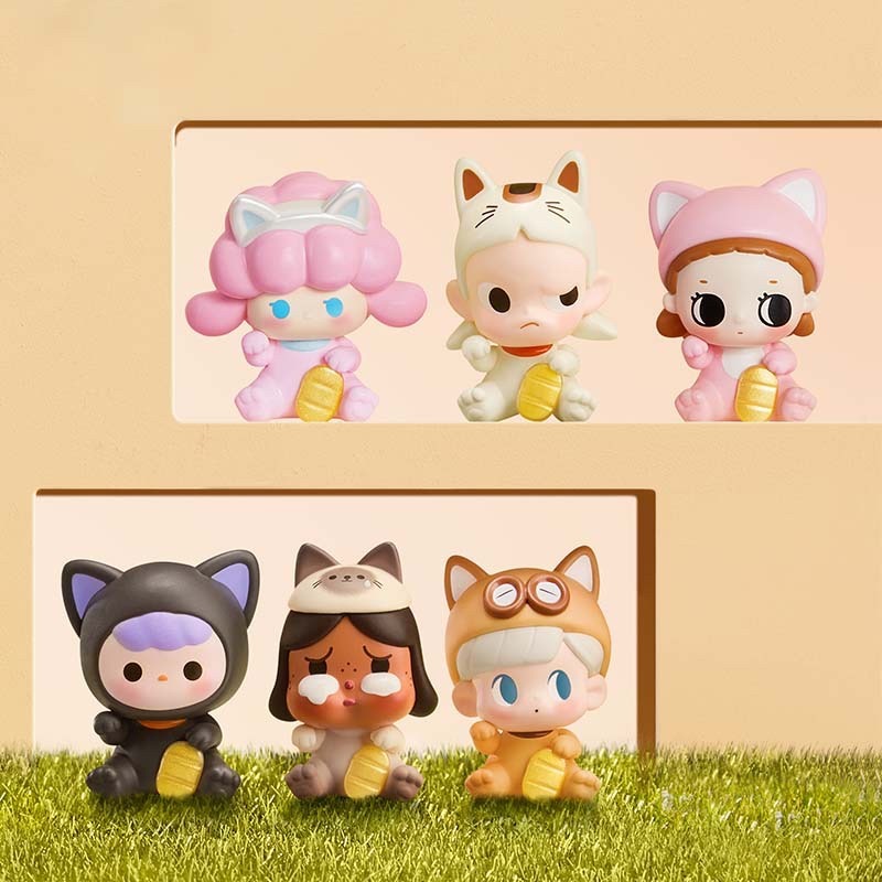 Pop MART POP BEAN Lucky Cat Series crybaby dimoo labubu molly Pucky Zsiga