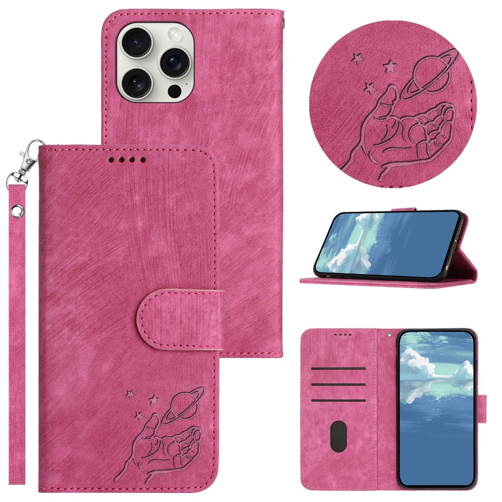 เคสหนังแบบฝาพับสําหรับ iPhone 16 15 Pro Max Plus Wallet Card Slot Skin Feel Stand Case