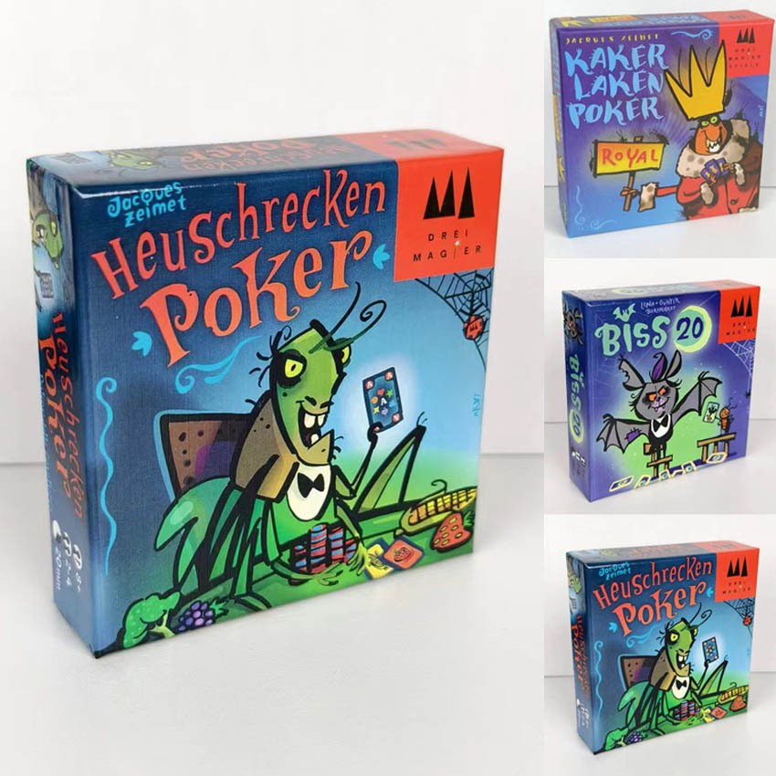 Locusts Attacking Biss 20 กล่องขาด:Royal Locusts Poker การ์ดภาษาภาษาอังกฤษเกมปาร์ตี้สําหรับครอบครัว