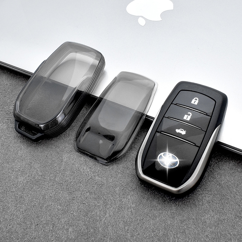 Soft TUP ฝาครอบกุญแจรถเหมาะสําหรับ Toyota FORTUNER/Hilux/Revo/Innova/Harrier/FORTUNER legeng/GR SPORT Remote Key Case - รูปที่ 3