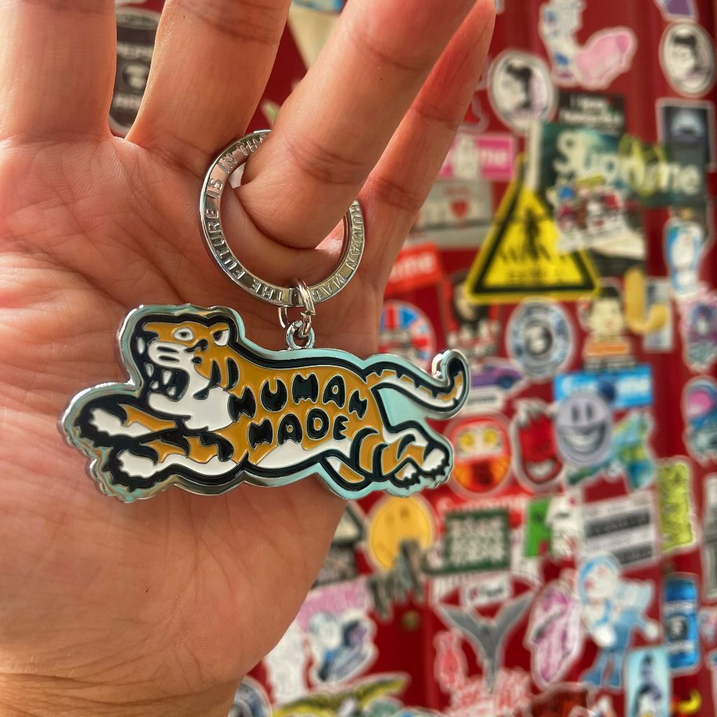 Street Wear Tiger keychain human made keyring พวงกุญแจสัตว์  Zoo สัตว์ พวงกุญแจจี้กระเป๋าเครื่องประด