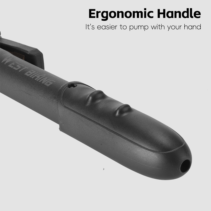 WEST BIKING แบบพกพาจักรยานปั๊มมือ 80Psi น้ําหนักเบา Mini Schrader/Presta วาล์ว Air Inflator อุปกรณ์เสริม — صورة 7