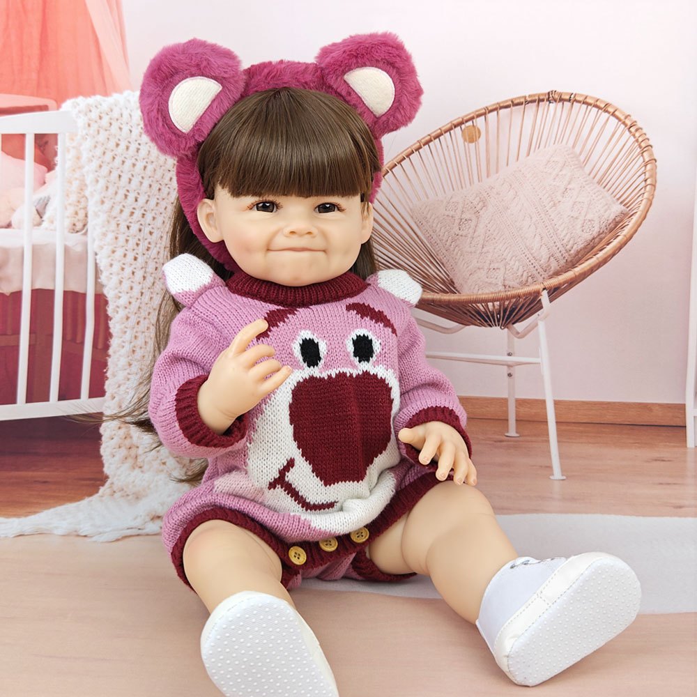 55cmตุ๊กตา reborn ตุ๊กตารีบอร์น ตุ๊กตาทารกสมจริง Luk Thep ตุ๊กตาทารกแรกเกิด ตุ๊กตาไวนิล rebornเซนติเมตรเต็มกาวตุ๊กตาจําลองสามารถลงน้ําอาบน้ําเบ็ตตี้เกิดใหม่ตุ๊กตาแฮนด์เมดทาสีหลอดเลือดดําที่มองเห็นได้ตุ๊กตาเจ้าหญิงซิลิโคนนุ่มตุ๊กตาคริสต์มาสของขวัญวันเกิดเด