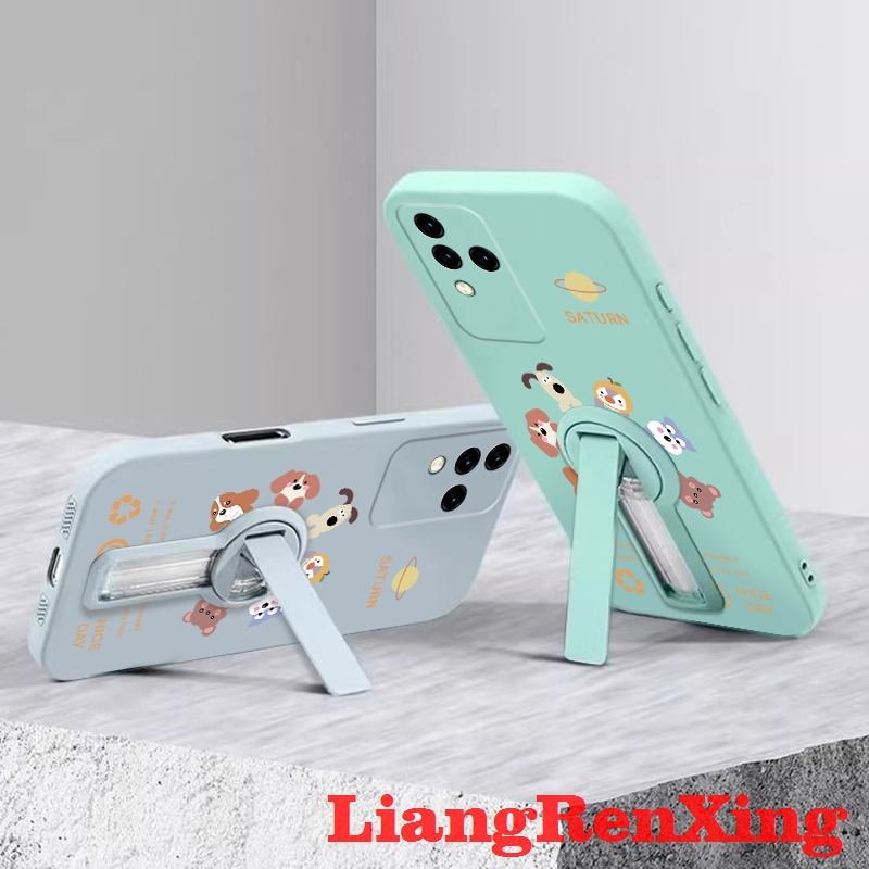 FOR เคส Case สำหรับ VIVO V30 Pro 5g 2024 VIVO V30 V30E 5g V40E V40 Pro 5g โทรศัพท์ปลอก softcase ซิลิโคนเหลวกันกระแทกปกการออกแบบใหม่ความงามกับผู้ถือสัตว์การประชุม