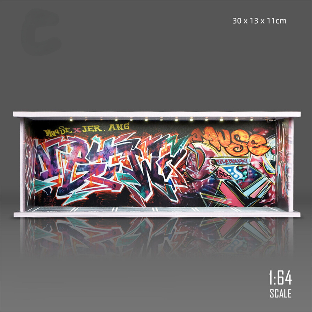 Diorama 1/64 รถโรงรถรุ่น City Parking Lot รุ่น LED Lighting Maintenance Workshop พื้นหลังฉากจอแสดงผลรุ่น - รูปที่ 6