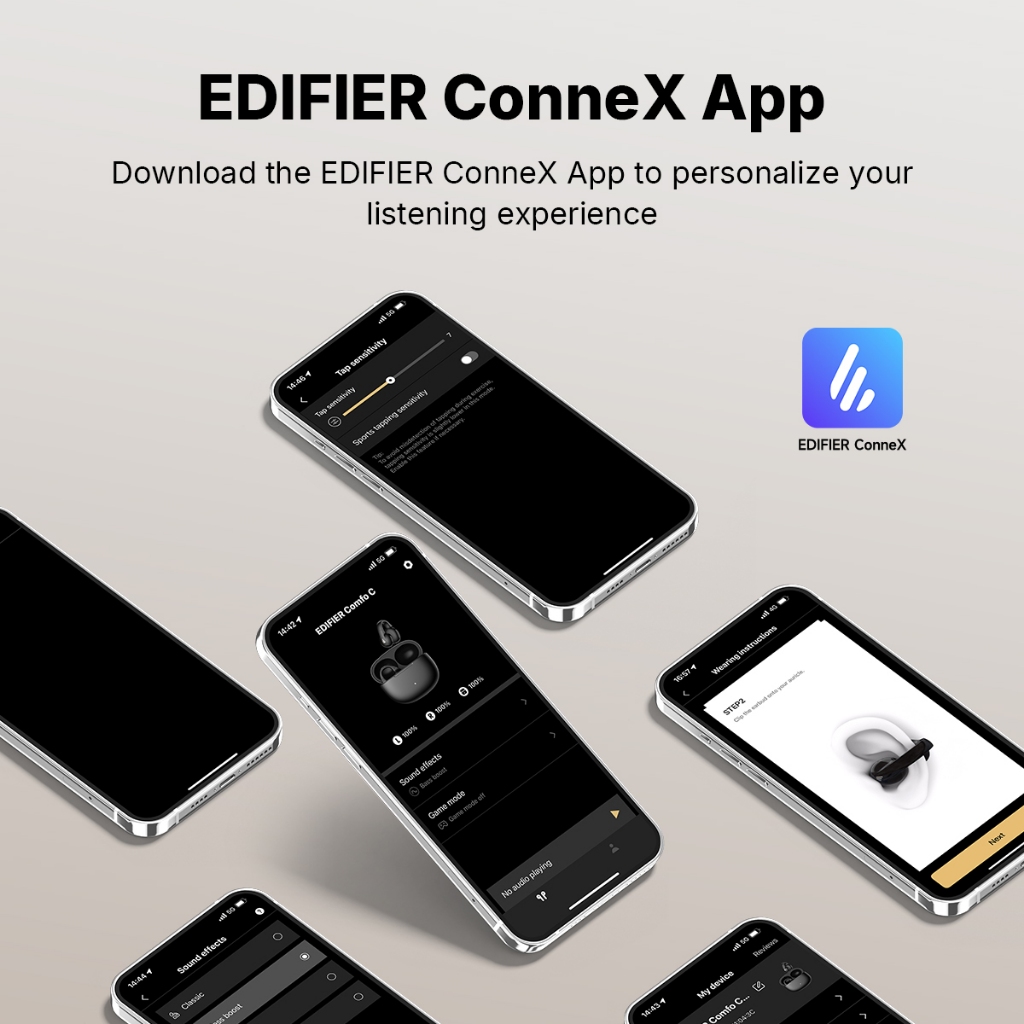 Edifier R1 หูฟังไร้สายบลูทูธแบบเปิดหู ไดรเวอร์ Dynamic เทคโนโลยีเสียงทิศทาง ใช้งานได้ 28 ชั่วโมง ระบบตัดเสียง AI บลูทูธ V5.4 รองรับการเชื่อมต่อหลายอุปกรณ์