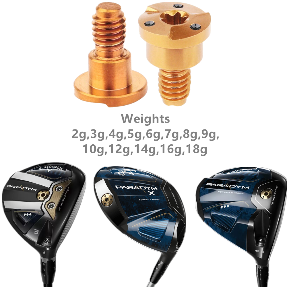 1pcs สกรูกอล์ฟน้ําหนัก Fit Callaway Paradym Triple Diamond Driver Fairway ไม้ Paradym X Driver Epic Flash Sub Zero Driver Golf Club หัวน้ําหนัก