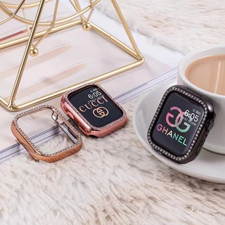 เคสเพชร PC กันกระแทก สำหรับ Apple Watch Series 11 10 Ultra 2 9 8 7 6 5 SE 4 3 ฝาครอบแข็ง iWatch 49 46 45 44 42 41 40 38mm