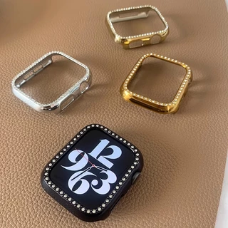เคสเพชร PC กันกระแทก สำหรับ Apple Watch Series 11 10 Ultra 2 9 8 7 6 5 SE 4 3 ฝาครอบแข็ง iWatch 49 46 45 44 42 41 40 38mm