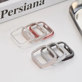 เคสเพชร PC กันกระแทก สำหรับ Apple Watch Series 11 10 Ultra 2 9 8 7 6 5 SE 4 3 ฝาครอบแข็ง iWatch 49 46 45 44 42 41 40 38mm