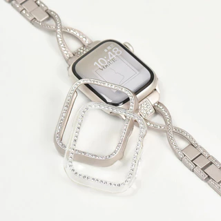 เคสเพชร PC กันกระแทก สำหรับ Apple Watch Series 11 10 Ultra 2 9 8 7 6 5 SE 4 3 ฝาครอบแข็ง iWatch 49 46 45 44 42 41 40 38mm