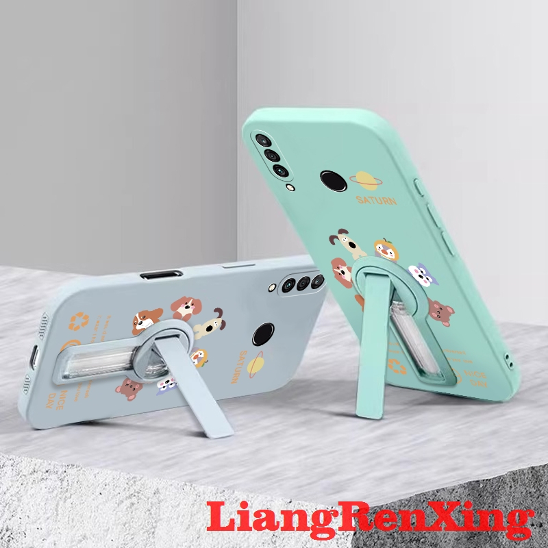 FOR เคส Case สำหรับ Huawei Y9s Y9 PRIME 2019 Honor 20 Pro Lite โทรศัพท์ปลอก softcase ซิลิโคนเหลวป้องกันกันกระแทกปกการออกแบบใหม่ความงามกับผู้ถือการประชุมสัตว์ YTDWXZ01