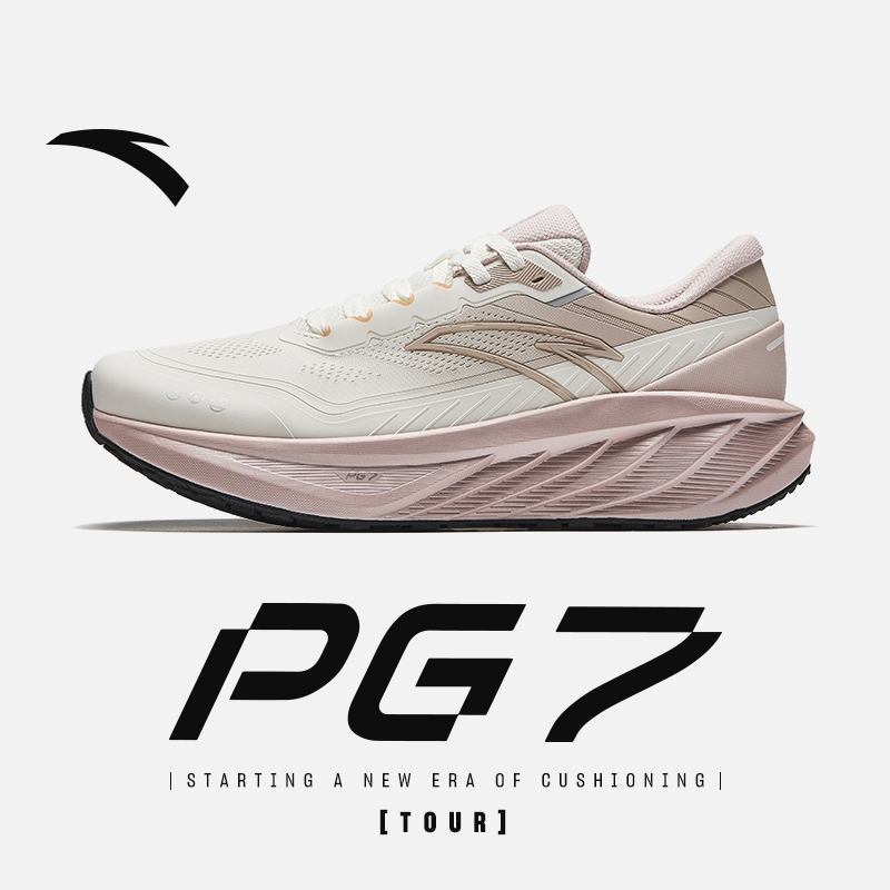ANTA Women PG 7 TOUR 2E Widefoot รองเท้าวิ่งผู้หญิง เหมาะสำหรับจ็อกกิ้งและเดิน 122445504