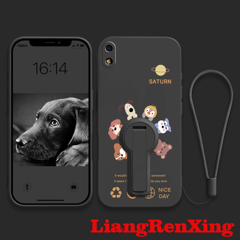 FOR เคส Case สำหรับ Samsung A10 โทรศัพท์ปลอก softcase ซิลิโคนเหลวป้องกันกันกระแทกปกการออกแบบใหม่ความงามกับผู้ถือสัตว์การประชุม ytdwxz01