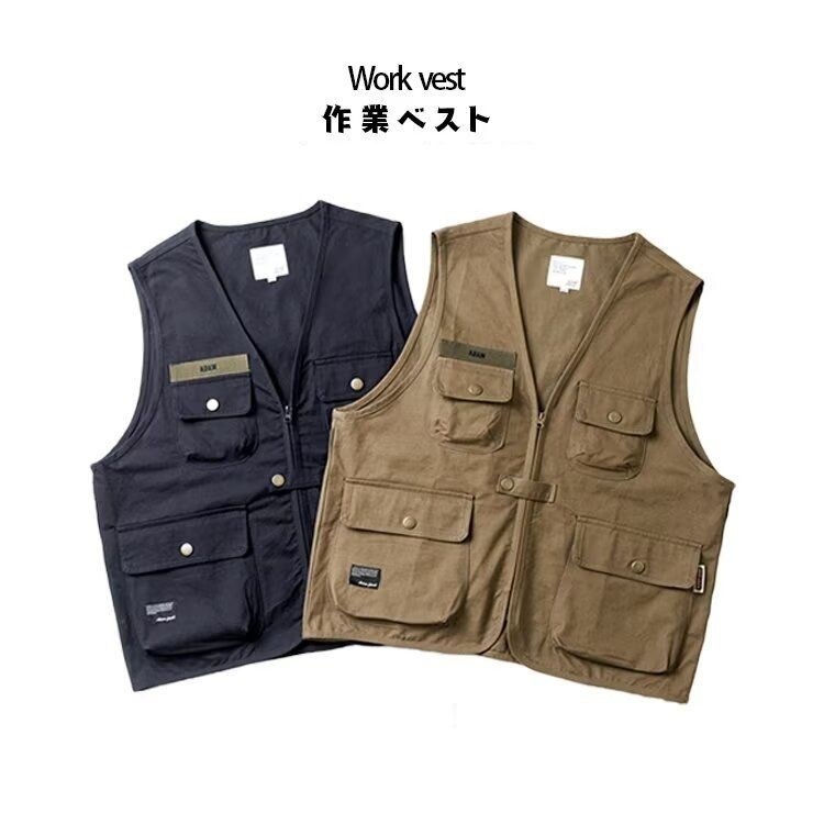 เสื้อกั๊กผู้ชาย แคมป์ปิ้ง แขนกุด