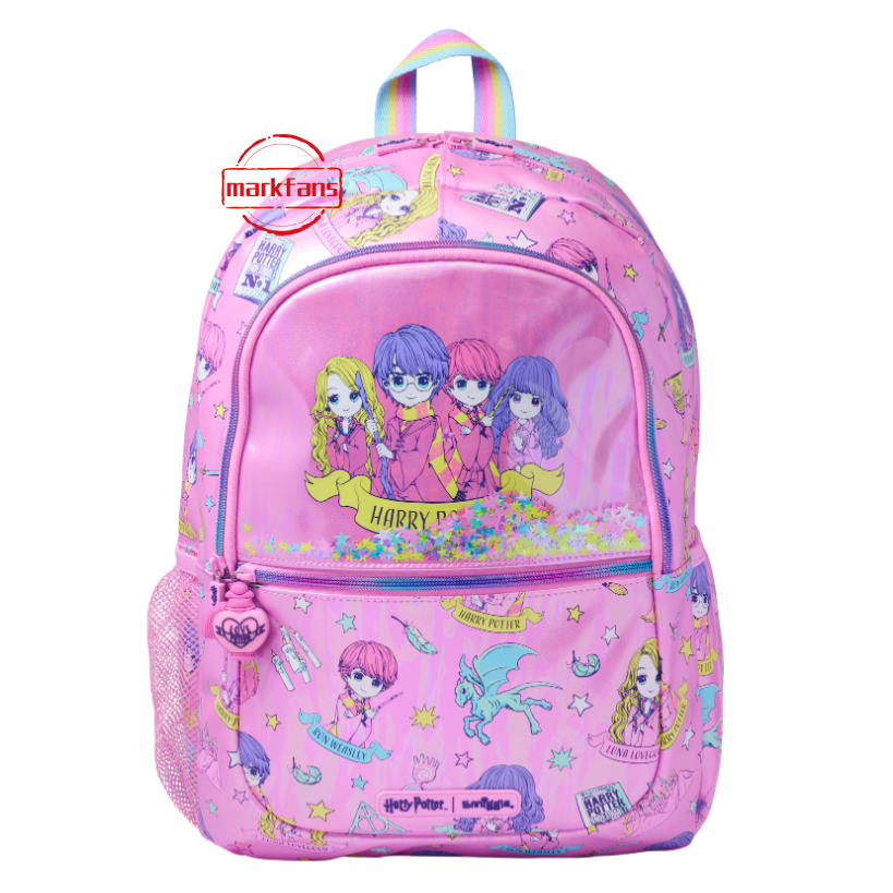 Smiggle Pink Harry Potter Classic Backpack สําหรับเด็กประถม