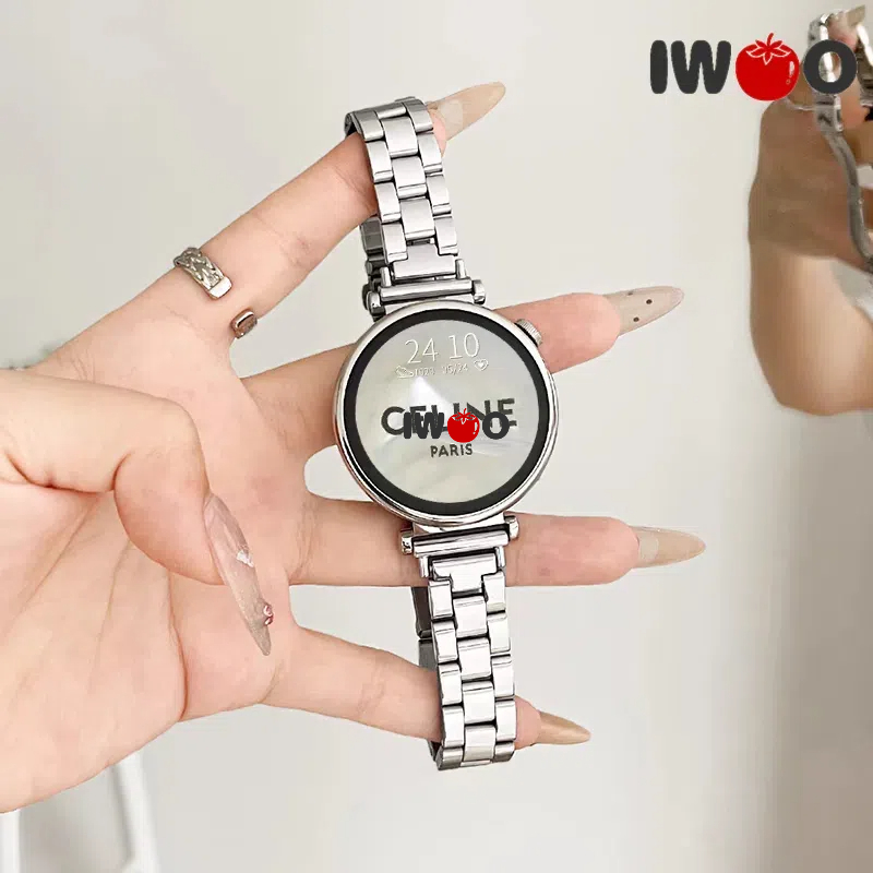 18 มม.สแตนเลสสตีลสําหรับ Huawei gt6/gt5/5pro gt4 41 มม./Garmin Venu 3S/2S สายรัดทดแทน