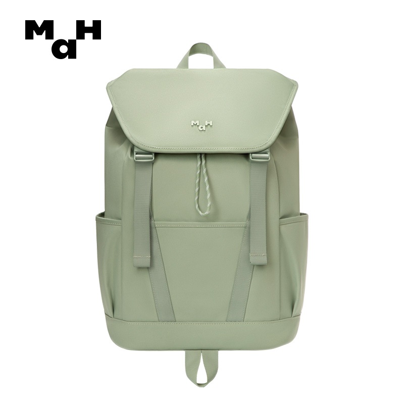 MAH 2391 กระเป๋าเป้สะพายหลัง ผ้ากันน้ํา สีเขียวกระบองเพชร