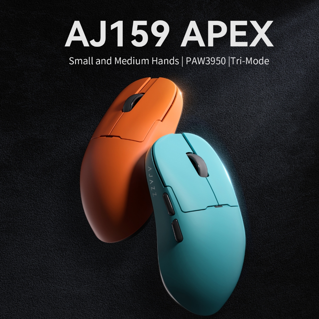 Ajazz 159 Apex เมาส์ไร้สาย Paw3950 เกม Esports สามโหมดน้ําหนักเบา 3395 Pro Mouse ของแท้อย่างเป็นทางก