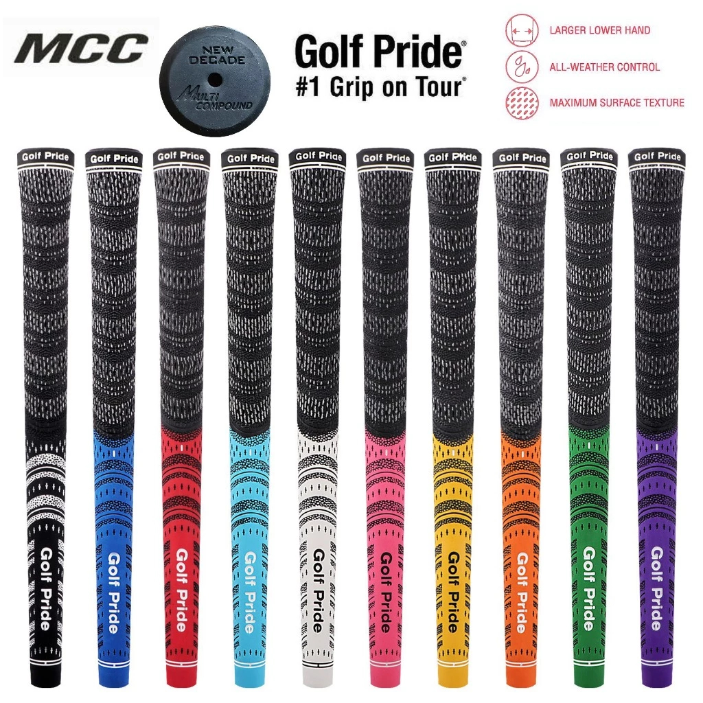 จับเหล็กกอล์ฟ Golf Pride Grip แบบมาตรฐานและไซส์กลาง 10 สี ทำจากเส้นใยคาร์บอนคุณภาพดี