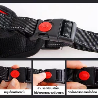 New Life สายรัดสัตว์เลี้ยง มีแถบสะท้อนแสง สายรัดอก สายจูงสุนัข พันธุ์กลาง-ใหญ่ ปรับขนาดได้ แข็งแรงยืดหยุ่น