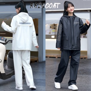 ชุดเสื้อกันฝนเสื้อกันฝน มีแถบสะท้อนแสงชุดเสื้อกันฝนมอเตอร์ไซ…