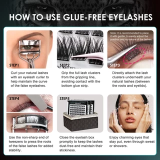 Seedew ขนตาปลอมหนา ขนตาปลอม ช่อ ขนตาปลอม silk glow สุภาพสตรีแต่งหน้า มีกาวในตัว