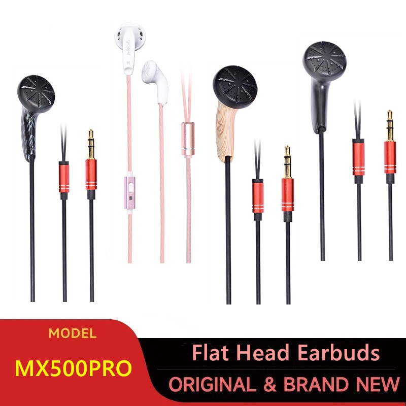 Qigom MX500PRO หูฟังหัวแบน HiFi หูฟังชนิดใส ่ ในหูหูฟังเบส Pk Mx985 Vido VE Monk TC200