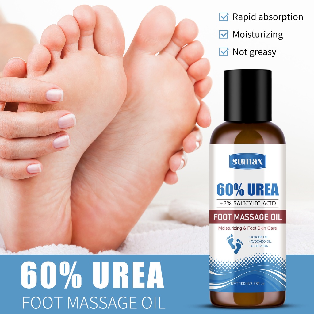 ยูเรียครีม60%บวก2%กรดซาลิไซลิกสําหรับฟุตความแรงสูงสุด-โลชั่นสําหรับเท้าแห้งและแตกข้อศอกเข่าส้นเท้ามือ,ไฮเดรตดูแลเท้าเพื่อนุ่ม,แคลลัส น้ํายาล้าง100มล