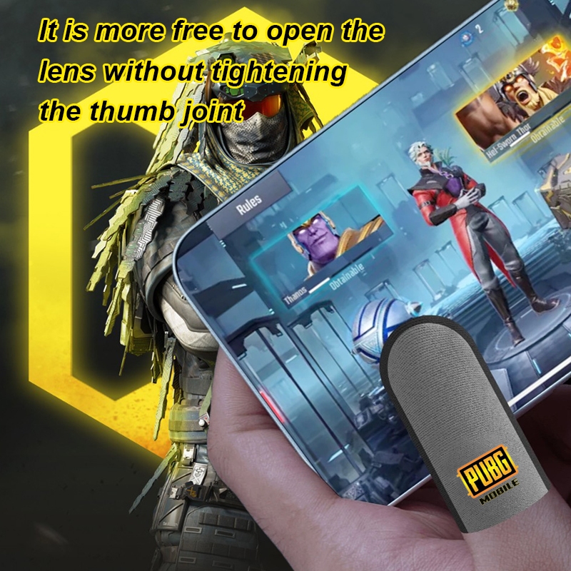 Bluewow PUBG ถุงมือสําหรับเล่นเกม ถุงมือปลายนิ้ว กันเหงื่อ และกันลื่น เหมาะสําหรับเกมมือถือทั้งหมด PUBG, MLBB, CODM