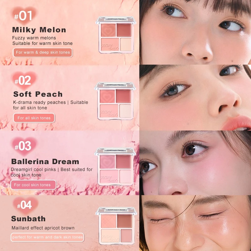 Judydoll บลัชออน-ไฮไลท์ โทนแดง-นู้ดธรรมชาติ เนื้อครีม thumbnail 3