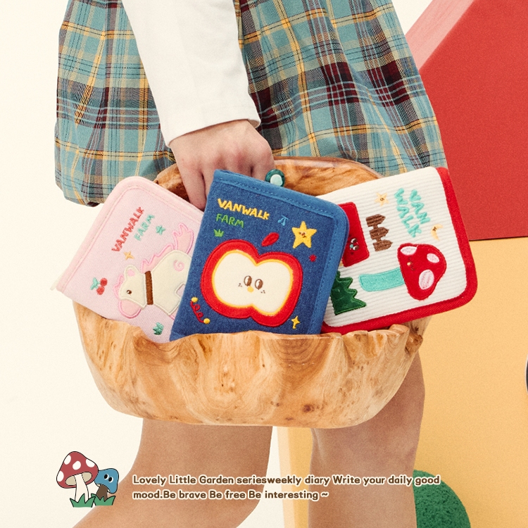 Vanwalk Farm Series VS17 กระเป๋าสตางค์กระเป๋ายาวแบบกําหนดเองของแบรนด์สําหรับเด็กผู้หญิง, กระเป๋าการ์ดเก็บรูปถ่าย ID แบบพกพา - รูปที่ 3