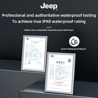 Jeep EC025 หูฟังบลูทูธ 5.4 IPX8 กันน้ํา ว่ายน้ํา หูฟัง Bone Conduction เครื่องเล่น MP3 ขนาด8GB พร้อมไฟ LED