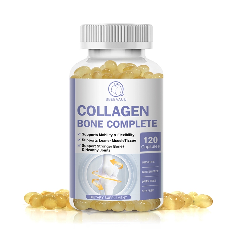 【BBEEAAUU】 Collagen Bone คอลลาเจน กระดูกคอลลาเจน ครบชุด ,vitaminC,D3,K,calcium,รองรับการเคลื่อนย้าย และความยืดหยุ่น เนื้อเยื่อเอน กระดูกแข็งแรง ข้อต่อแข็งแรง สําหรับผู้ชายและผู้หญิง