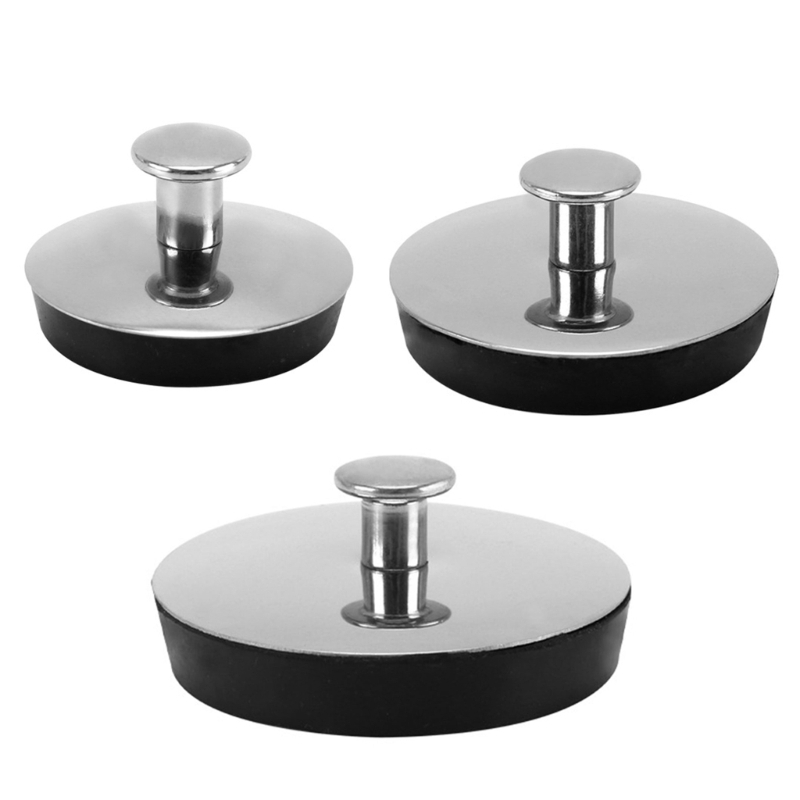 XS22Universal Bath Plug Caps ปลั๊กท่อระบายน้ําสแตนเลสใช้งานง่าย Handle Bath Tub Drain Stopper สําหรับห้องครัวห้องน้ํา