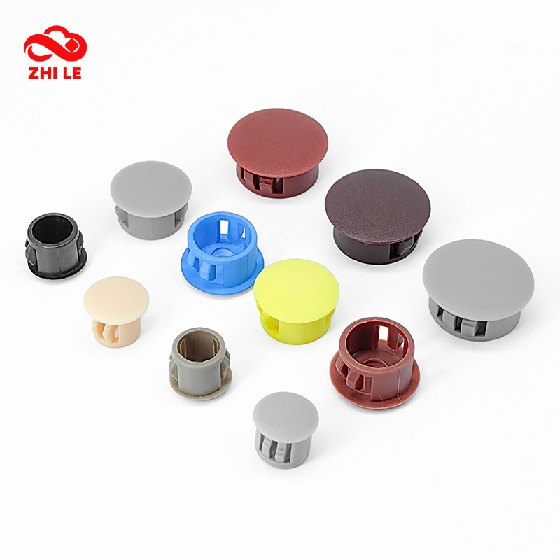 5 มม.-60 มม.สีเทาสีเหลือง PVC ท่อปลั๊กสกรูฝาครอบไนลอนยาง Grommet ตบบนฝาครอบรู