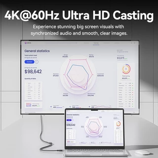 Vention USB Type-C 3.2 Gen2 ชายหญิง PD 100W Fast Charing Extension Cable 5A 10Gbps ความเร็ว 4K@60Hz