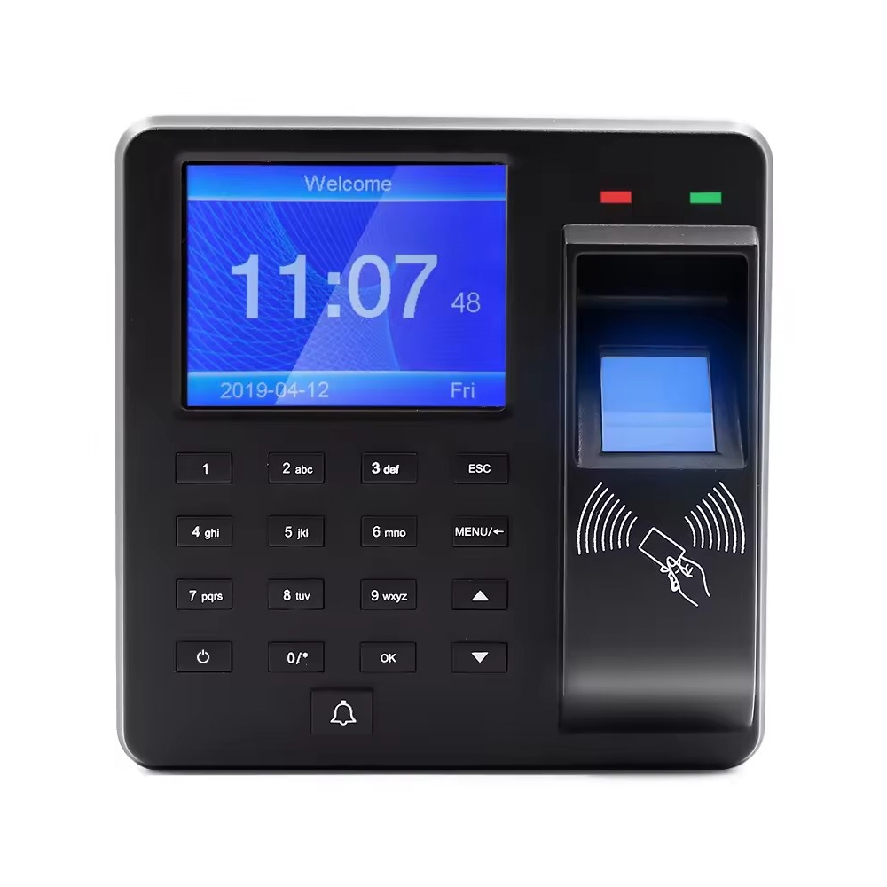ชุดระบบควบคุมการเข้าออกประตูลายนิ้วมือ RFID ปุ่มกด Biometric Access Controller ชุดล็อคไฟฟ้า