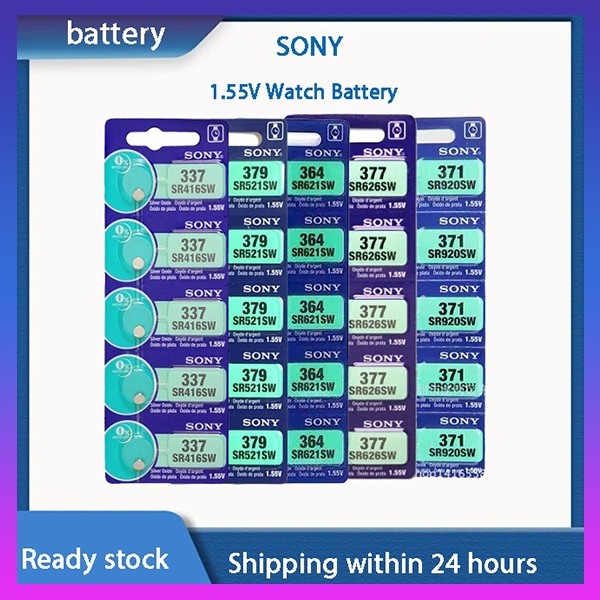 337 SR416SW • 371 SR920SW• 364 SR621SW • 377 SR626SW • 379 SR521SW • 399/395 SR927S/SW แบตเตอรี่นาฬิ